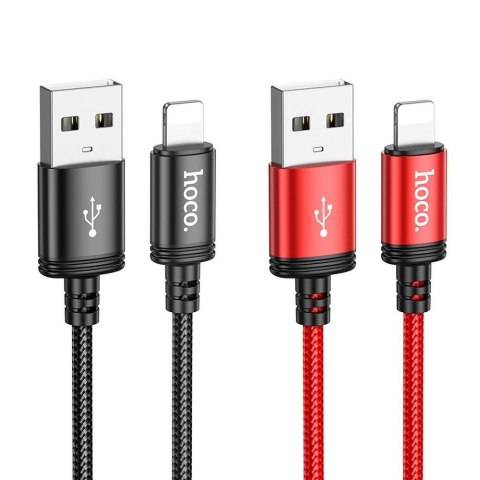 Kabel USB A do Lightning Hoco 2,4A 1 m X89 czarny