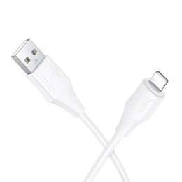Kabel USB A do Lightning Hoco 2,4A silikonowy 1 m X124 biały
