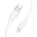 Kabel USB A do Lightning Hoco 2,4A silikonowy 1 m X124 biały