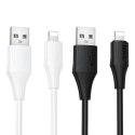 Kabel USB A do Lightning Hoco 2,4A silikonowy 1 m X124 biały