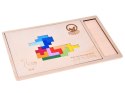 Drewniana układanka Puzzle TETRIS 6 zwierząt + klocki piksele ZA6244
