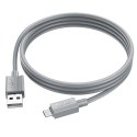 Kabel USB A do Micro USB Hoco 2,4A 1 m X107 szary