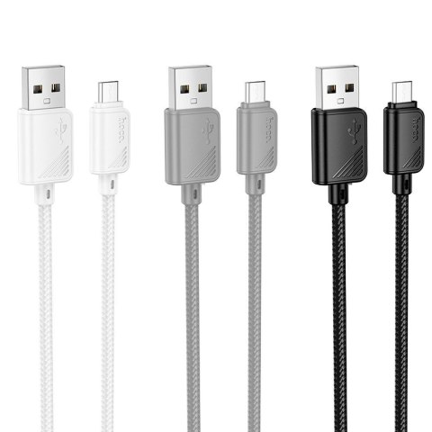 Kabel USB A do Micro USB Hoco 2,4A 1 m X113 biały