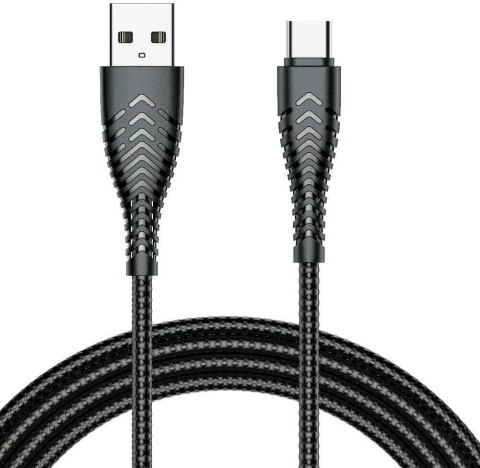Kabel USB A do Typ C VEGER 2,4A V104 1,2 m czarny