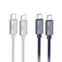 Kabel USB C do USB C Hoco QC3.0 PD 5A 240W 1,8 m U134 szary