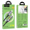 Kabel USB z diodami LED USB C do Lightning Hoco PD 27W 1,2 m U144 czarny