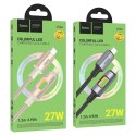 Kabel USB z diodami LED USB C do Lightning Hoco PD 27W 1,2 m U144 czarny
