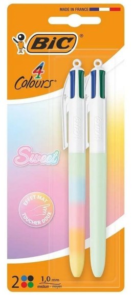 Długopis 4 Colors Sweet Pastel 1mm mix 2szt BIC