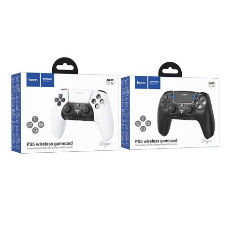 Pad bezprzewodowy do PS5 kompatybilny z grami PS5/PS4 Hoco GA32 czarny