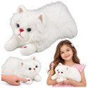 Pluszowy Kotek Maskotka Przytulanka Z Dźwiękami Miauczenia Biały 40cm