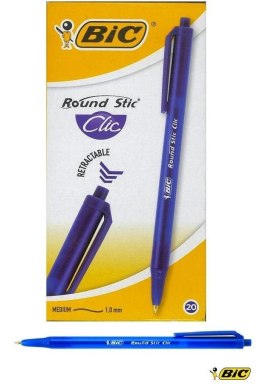Długopis Round Stic Clic niebieski (20szt) BIC