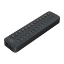 Hub Orico CT2U3-13AB 13x USB-A 3.0 z włącznikami - czarny