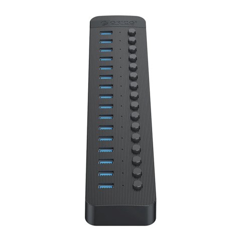 Hub Orico CT2U3-16AB 16x USB-A 3.0 z włącznikami - czarny