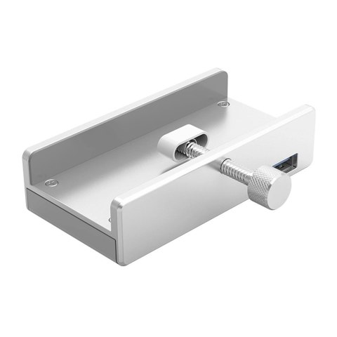 Hub Orico MH4PU montowany na zacisk 4x USB-A 3.0 - srebrny
