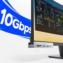 Hub Orico MH5PC montowany na zacisk USB-C / 2x USB-A 3.2 + 1x USB-C 3.2 + 1x SD&TF - srebrny