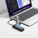 Hub USB Orico PW3UR25-U3 4-portowy 3x USB-A 3.0 1x RJ45 2.5G Ethernet 0,15 m - czarny