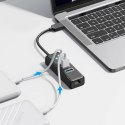 Hub USB Orico PW3UR25-U3 4-portowy 3x USB-A 3.0 1x RJ45 2.5G Ethernet 1 m - czarny