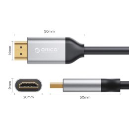 Kabel HDMI Orico H8Y1 HDMI 2.1 8K 60 Hz 5 m - czarny