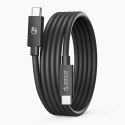 Kabel Orico USB4 kompatybilny z Thunderbolt 5 80Gbps 240W USB-C do USB-C 2m - czarny