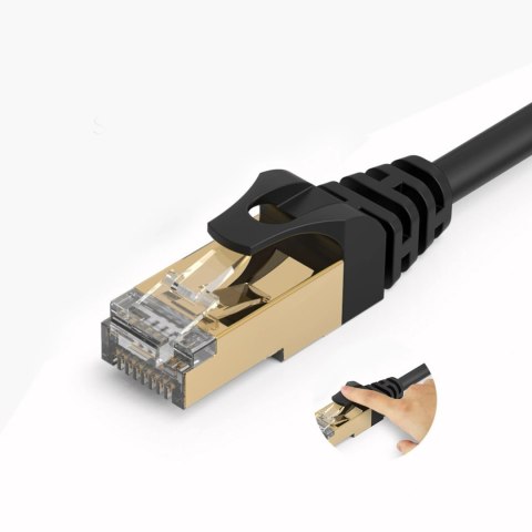 Kabel sieciowy Ethernet Orico PUG-C7 CAT7 10Gbps RJ45 internetowy LAN okrągły 20 m - czarny