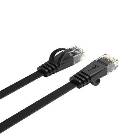 Kabel sieciowy Ethernet Orico PUG-C7B CAT7 10Gbps RJ45 internetowy LAN płaski 20 m - czarny
