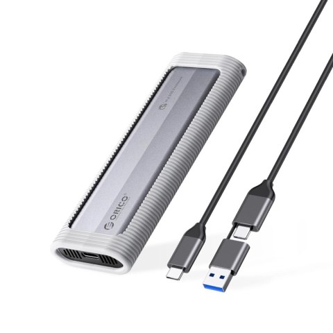 Kieszeń dyskowa Orico AXM2-G2-V1 M.2 NVME USB-C/USB-A na USB-C 10Gb/s - szara