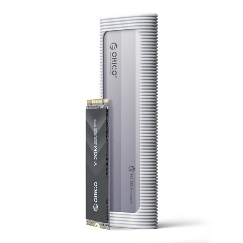 Kieszeń dyskowa Orico AXM2-G2-V1 M.2 NVME USB-C/USB-A na USB-C 10Gb/s - szara