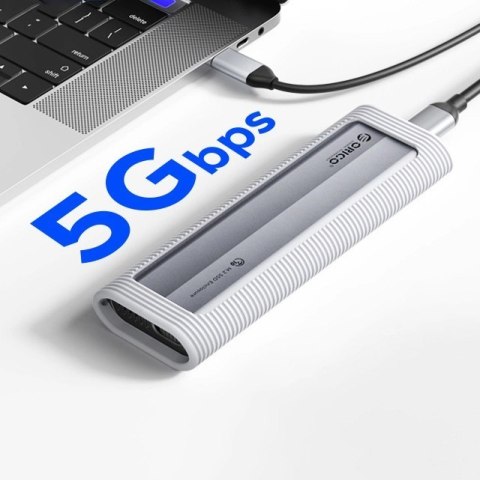 Kieszeń dyskowa Orico AXM2-G2-V1 M.2 NVME USB-C/USB-A na USB-C 10Gb/s - szara