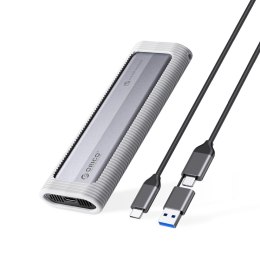 Kieszeń dyskowa Orico AXM2S-G2-V1 M.2 NVME/NGFF USB-C/USB-A na USB-C 6Gb/s / 10Gb/s - szara