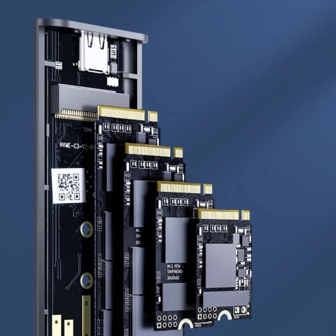 Kieszeń dyskowa Orico AM2C3-G2 M.2 NVME USB-C 3.2 - szara