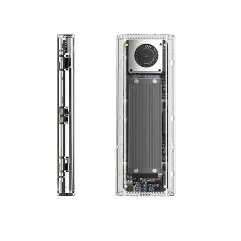 Kieszeń dyskowa Orico TCM2-G20 M.2 NVME USB-C 3.2 20Gb/s - srebrna/przezroczysta
