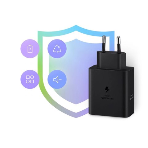 Ładowarka Samsung Power Adapter Duo EP-T5020XBEGEU sieciowa 2x USB-C 50W - czarna