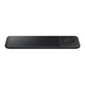 Ładowarka Samsung Trio EP-P6300TBEGEU indukcyjna 3w1 do telefonu / Galaxy Watch / Buds - czarna + ładowarka sieciowa + kabel