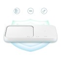 Ładowarka Samsung Wireless Charger Duo EP-P5400TWEGEU indukcyjna 15W - biała + ładowarka sieciowa + kabel