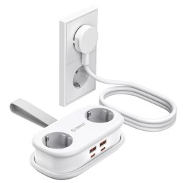 Listwa zasilająca Orico AP3 65W GaN 6w1 2x AC + 2x USB-A + 2x USB-C - biała