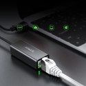 Adapter sieciowy Orico XC-R45-V1 USB-C do RJ45 Gigabit Ethernet 1 Gbps - czarny