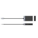 Czytnik kart pamięci Orico CL4D-A3 USB-A 3.0 SD microSD CF MS 5 Gb/s - czarno-srebrny