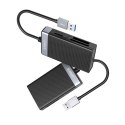 Czytnik kart pamięci Orico CL4D-A3 USB-A 3.0 SD microSD CF MS 5 Gb/s - czarno-srebrny