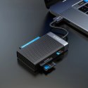 Czytnik kart pamięci Orico CL4D-A3 USB-A 3.0 SD microSD CF MS 5 Gb/s - czarno-srebrny