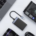 Czytnik kart pamięci Orico CL4D-A3 USB-A 3.0 SD microSD CF MS 5 Gb/s - czarno-srebrny