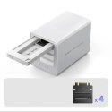 Macierz dyskowa Orico 8848U4 DAS Series 4-zatokowa M.2 NVMe SSD - biała