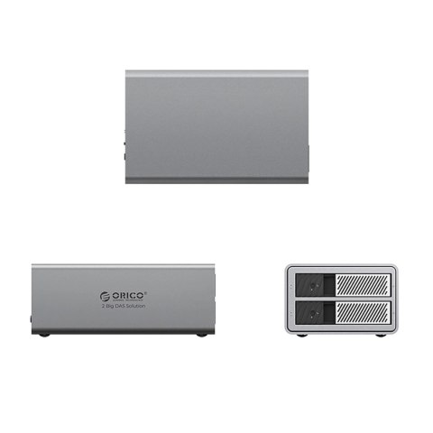 Macierz dyskowa Orico 9828RU3 2 Big DAS Solution ProRAID na 2 dyski 2,5"/3.5" SATA HDD/SSD z kontrolerem RAID - szara