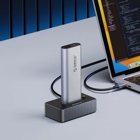 Stacja dokująca Orico IT18C3 na dysk M.2 NVMe/SATA - szara
