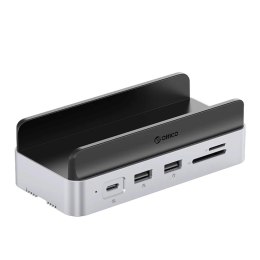 Stacja dokująca Orico MiniDock 10w1 z kieszenią na dysk twardy SSD - srebrna
