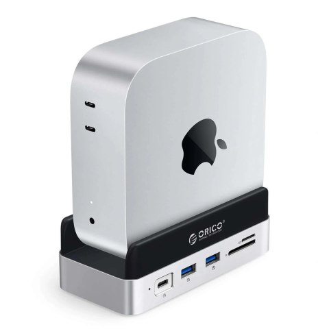 Stacja dokująca Orico MiniDock 10w1 z kieszenią na dysk twardy SSD - srebrna