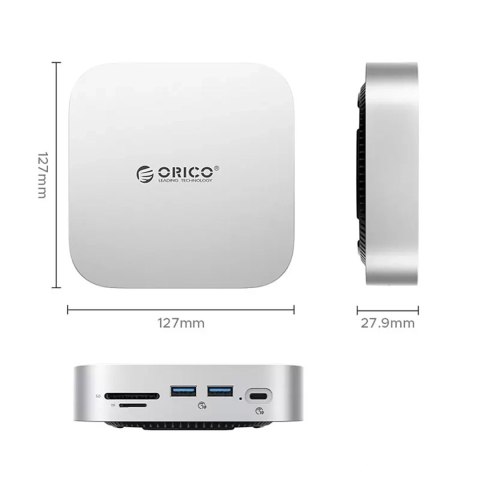 Stacja dokująca Orico MiniLink 9w1 - srebrna