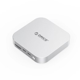 Stacja dokująca Orico MiniLink 9w1 z kieszenią na dysk twardy M.2 SSD - srebrna