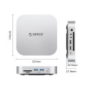 Stacja dokująca Orico MiniLink 9w1 z kieszenią na dysk twardy M.2 SSD - srebrna