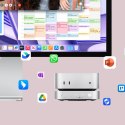 Stacja dokująca Orico MiniLink 9w1 z kieszenią na dysk twardy M.2 SSD - srebrna