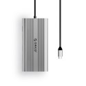 Stacja dokująca USB-C Orico XDR 12w1 USB-A USB-C HDMI 4K VGA RJ45 Gigabit PD 100W czytnik kart SD i microSD - srebrna